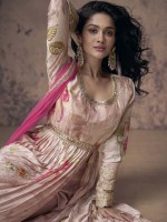 Light Pink Real Georgette Salwar Kameez